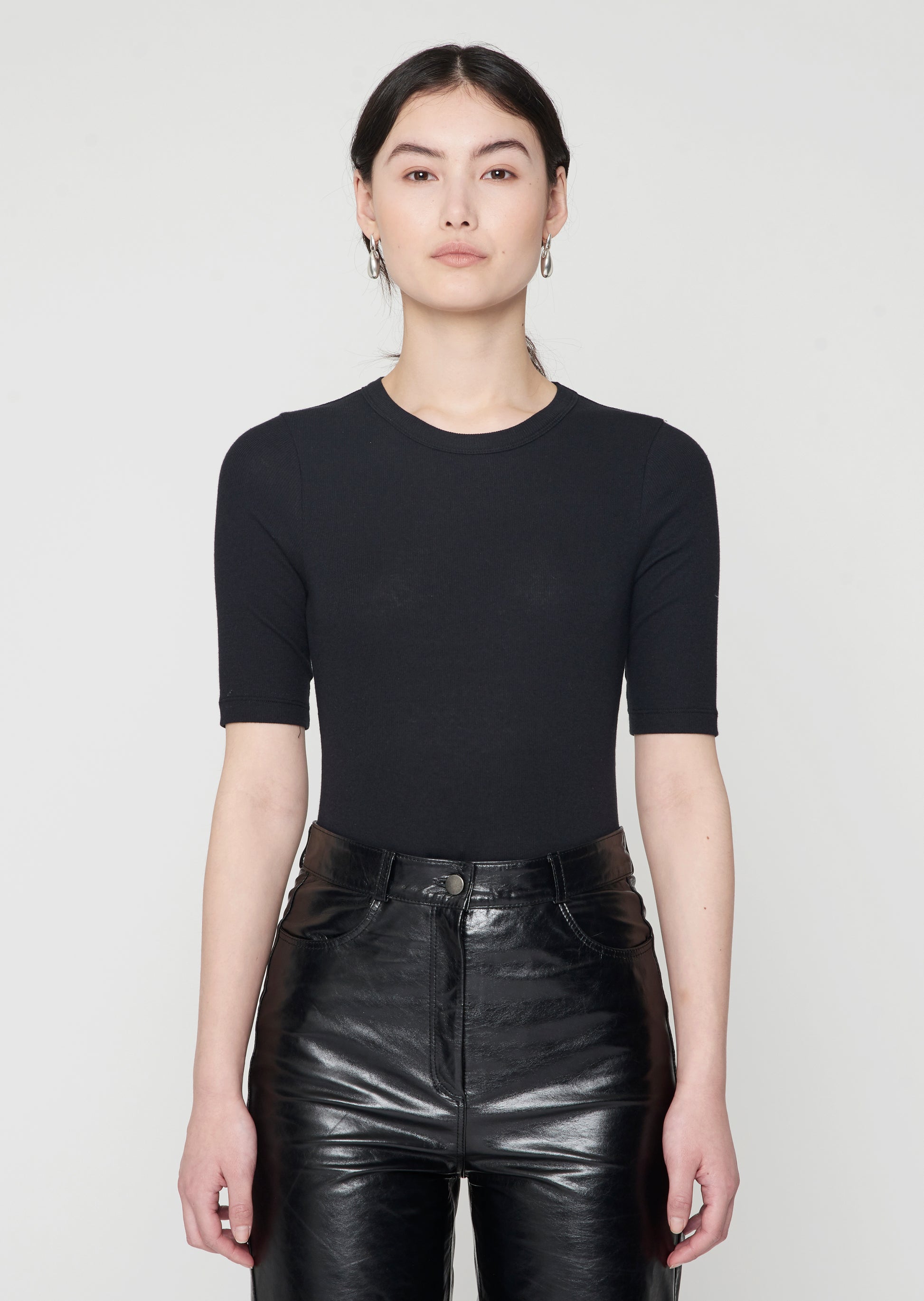 Alex Leather Pants Black