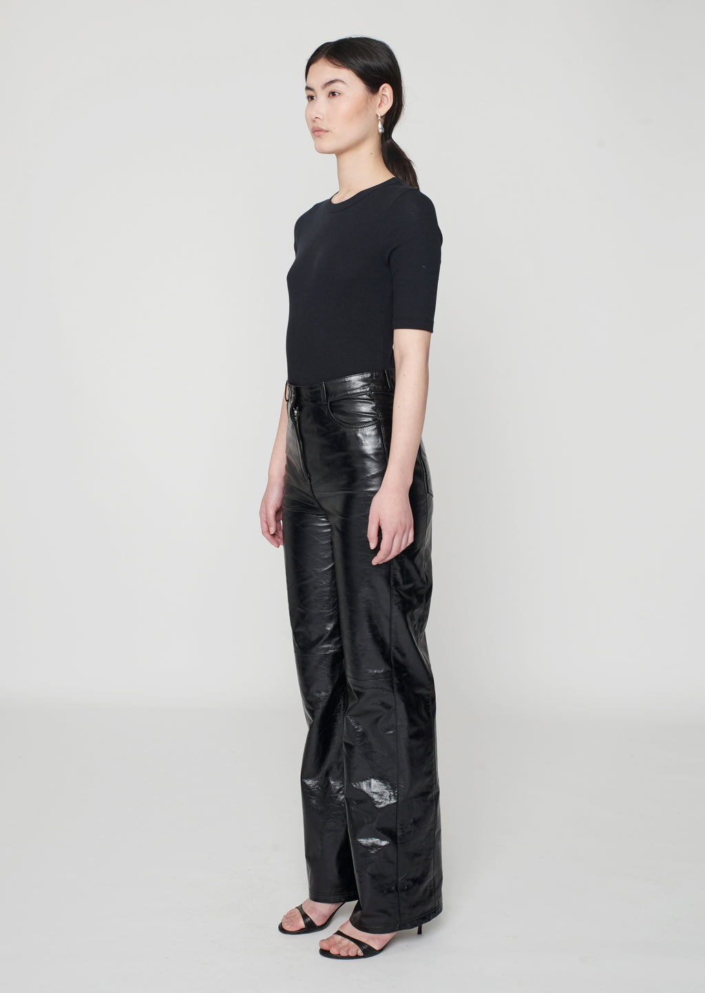 Alex Leather Pants Black