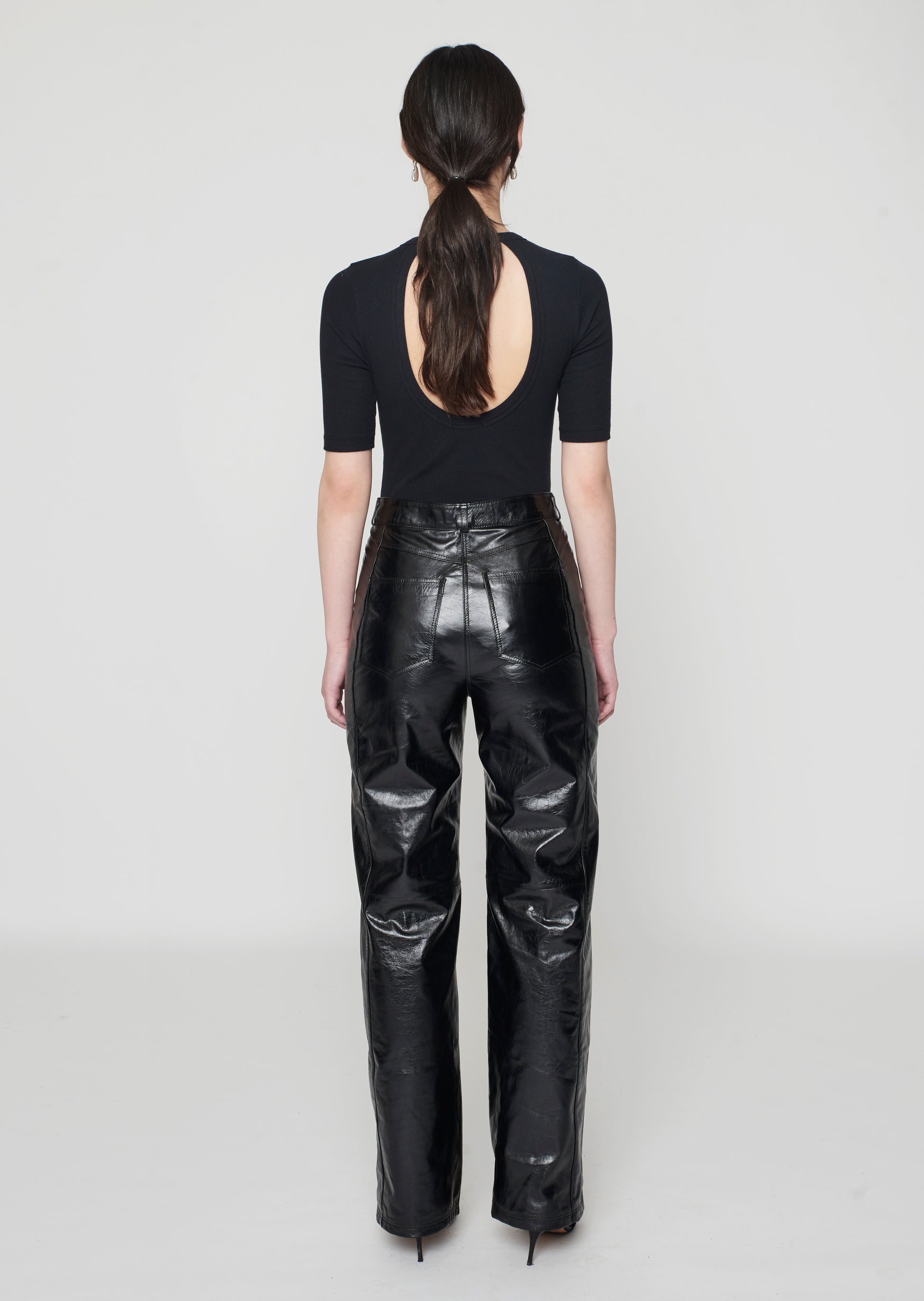 Alex Leather Pants Black