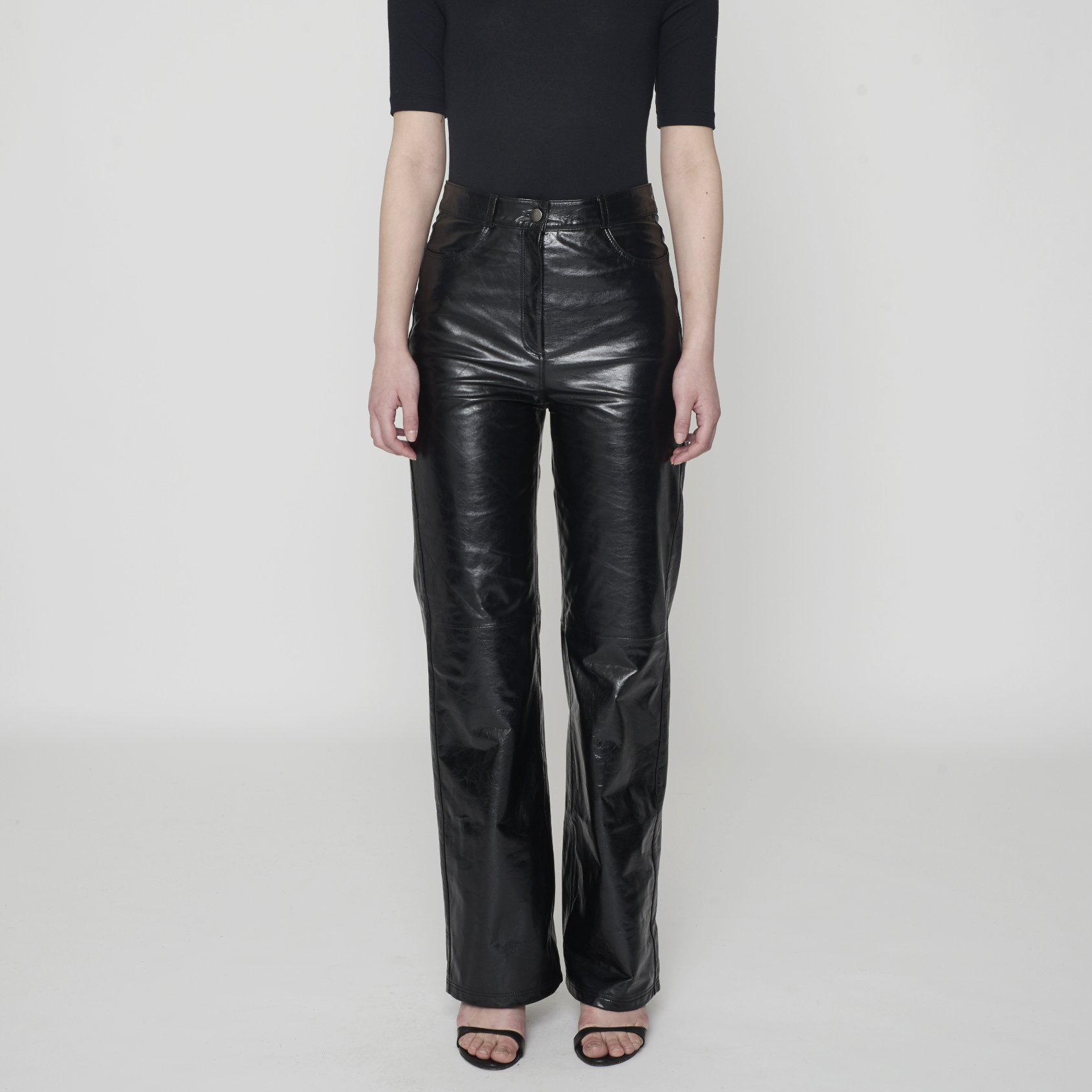 Alex Leather Pants Black
