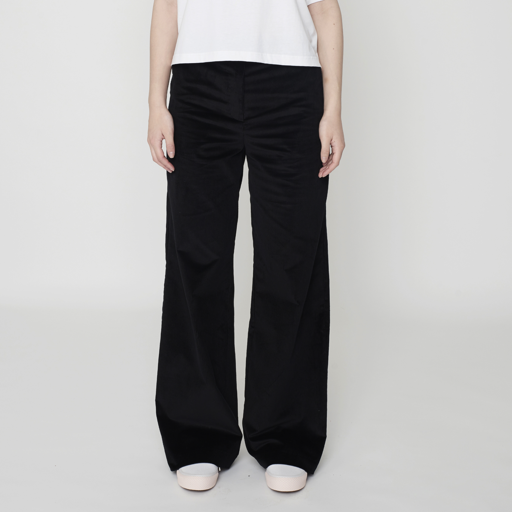 Fen Corduroy Pants Black